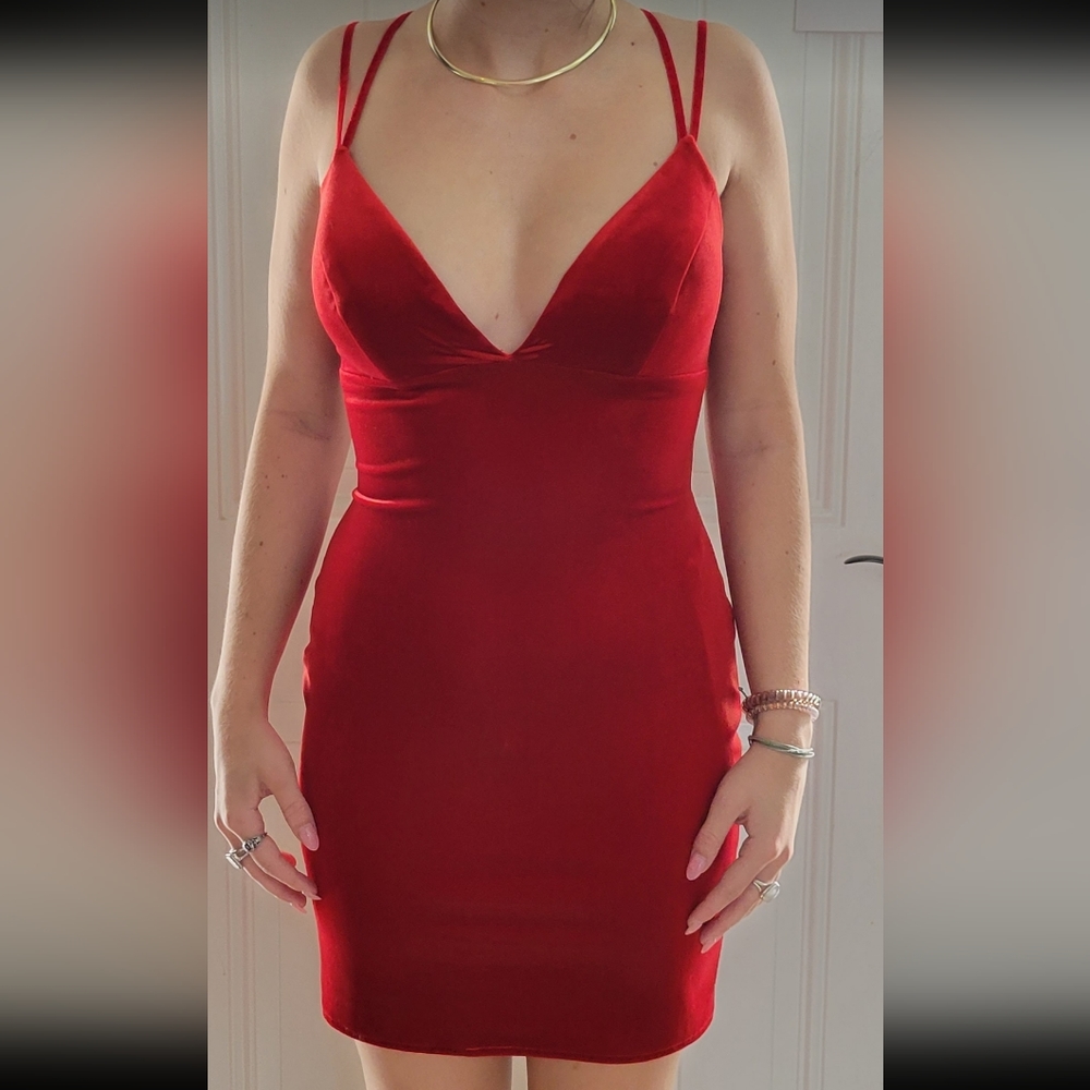 Red Velvet Cocktail or Homecoming Dress